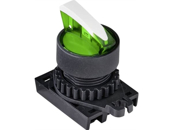 TRU COMPONENTS TC-9860164 S2SRN-L3AG Valintakytkin Kiristinlaite Vihreä 1 x 90° 1 kpl 1 kpl