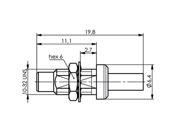 Telegärtner SMC-kontaktplugg, installasjon 50 ohm J01170A0151 1 stk (J01170A0151)