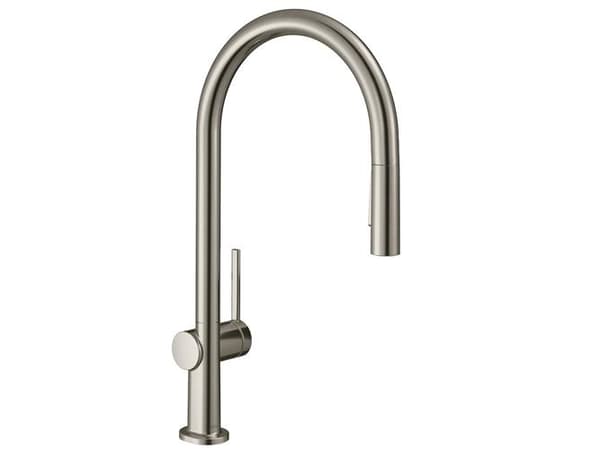 HG Talis M54 køkkenarmatur 210 - 2jet, med udtræk, steel. C-tud