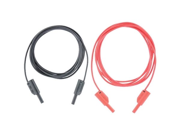 Metrel S 2025 Set med säkerhetsprovledare [Bananplugg 4 mm - Bananplugg 4 mm] 1,50 m Svart, röd 1 set