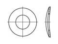 Pikkukuva 2 / 2: TOOLCRAFT 105888 Jousialuslevyt Sisähalkaisija: 5,3 mm DIN 137 Jousiteräs 100 kpl