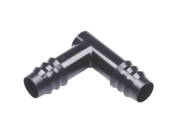 Gardena 5392-20, Liitosvälikappale, Tiputus-keinokastelujärjestelmä, Musta, Uros, 90°, 1 kpl