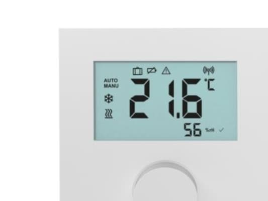 trådløs rumtermostat - med display V4 IP, hvid