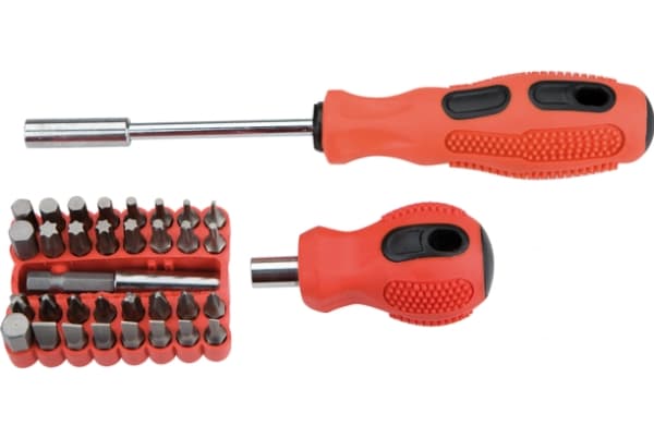 Top Tools Top Tools Skrutrekkerbits + 2 håndtak 35 stk. - 39D456