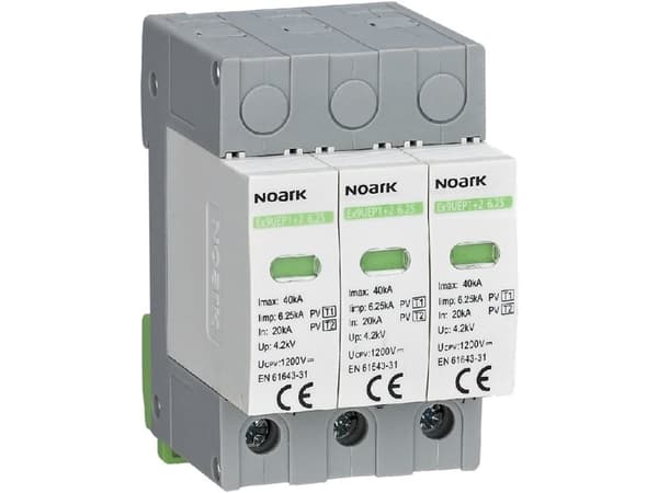 Ylijännitteen rajoittimet Noark 111760 Ex9UEP1 + 2 6.25R 3P 1000 EU