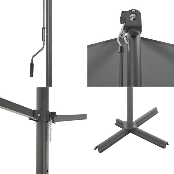 Fristående markis Selenizza 500x300x260cm mörkgrå [pro.tec]