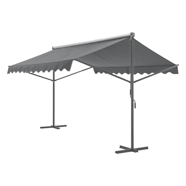 Fristående markis Selenizza 600x300x260cm mörkgrå [pro.tec]