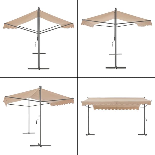 Fristående markis Selenizza 300x300x260cm sandfärg [pro.tec]