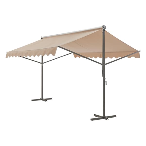 Fristående markis Selenizza 300x300x260cm sandfärg [pro.tec]