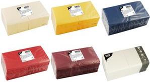 PAPSTAR cocktailservetter, 240 x 240 mm, 3-lagers, vit 1/4-faldig, tissue, FSC-certifierad - 1 st (82906)