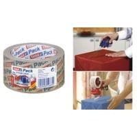 tesapack förpackningstejp kristallklar ultrastark gjord av PP, 50 mm x 66 m, extremt rivbeständig, stark vidhäftningsförmåga (57807-00000-01)