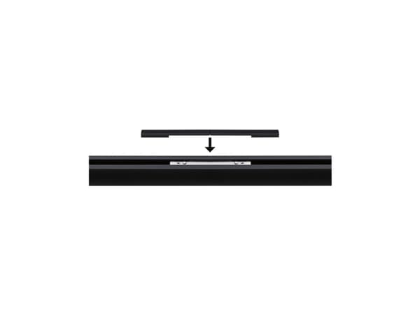 Paulmann Cover Connector-Inlay 95554 Korkeajännitekiskojärjestelmän komponentit Peitekisko Musta, läpinäkyvä