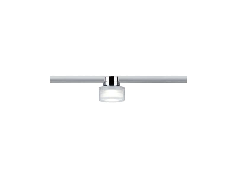 Paulmann 96809, Skena för spotlight, Glödlampan/-lamporna kan inte bytas ut, LED, 4000 K, 420 LM, Krom, Satinstål, Transparent