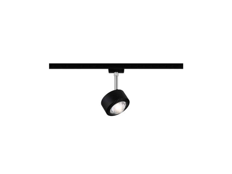 Paulmann Aldan, Skena för spotlight, 1 lampor, LED, 8 W, 4000 K, Svart, Krom