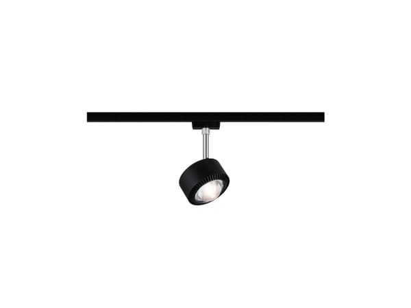 Paulmann Aldan, Skena för spotlight, 1 lampor, LED, 8 W, 4000 K, Svart, Krom Svart, Krom