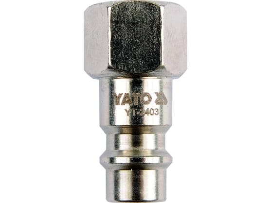 Yato YT-2403, nikkeli, nikkeli, teräs, sisäkierre, 1/4", 1 kpl