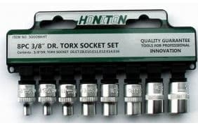 HONITON SOCKETS 8-kpl 3/8" TORX 3008