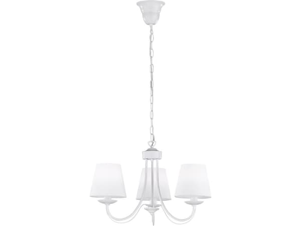 Trio hengelampe Hvit taklampe til stuen Trio CORTEZ 110600331