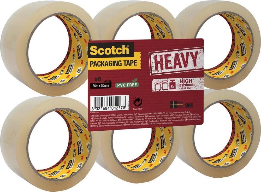 Packtejp 3m scotch hv5066ft 50mm x 66m transparent