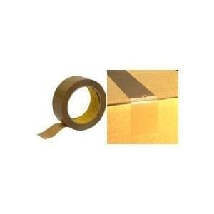 3M Scotch förpackningstejp 305, PP, 50 mm x 66 m, brun, lågbrus, akrylatdispersionslim (305B5066)