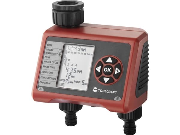 TOOLCRAFT Easy Duo TO-7141443 Vandingsstyring Batteridrevet