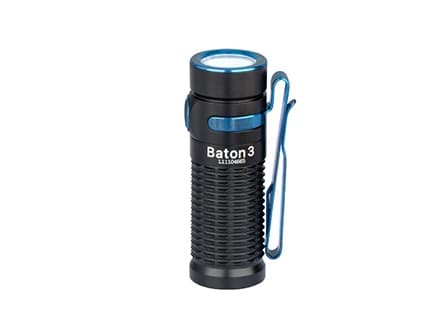 OLight Baton 3 Black LED (RGB) Lommelygte Batteridrevet 1200 lm 33 h 53 g