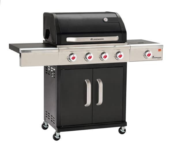 LANDMANN Triton 4.1, Grill, gas, 4 zone(s), 14 personer, Vagn, Galler