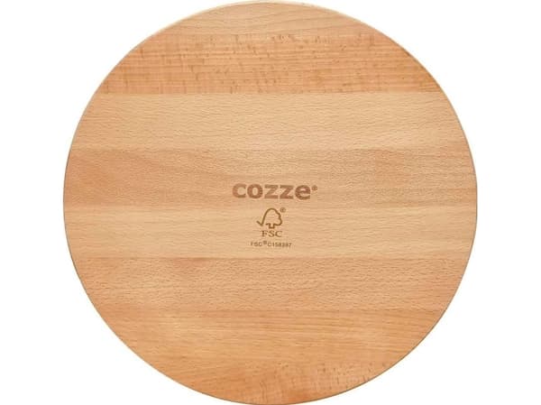 Cozze® pizzabord Ø350x12 mm bokträ