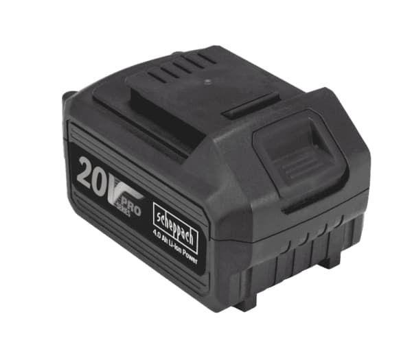 Scheppach BA4.0-20ProS, Batteri, Litium-Ion (Li-Ion), 4 Ah, 20 V, Svart, 1,5 h