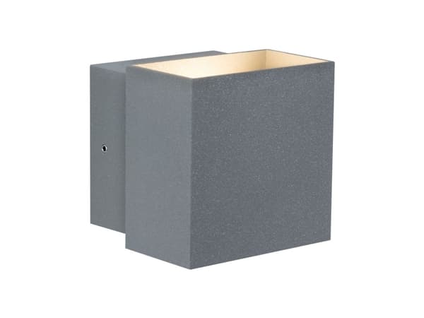Paulmann Cybo, Vegglys, Grå, Aluminium, IP65, II, Veggmontering