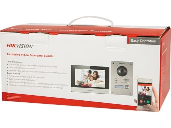 Hikvision Digital Technology DS-KIS703-P, 17,8 cm (7"), TFT, 1024 x 600 piksler, Kapasitiv, Sølv, IP65