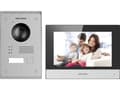 Miniatyrbilde 1 av 3: Hikvision Digital Technology DS-KIS703-P, 17,8 cm (7"), TFT, 1024 x 600 piksler, Kapasitiv, Sølv, IP65