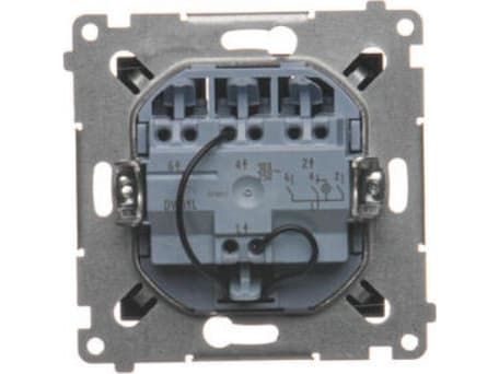 Kontakt-Simon Simon 54 Triple connector with LED illumination (module) 10AX 250V quick connectors black mat DW31L.01/49