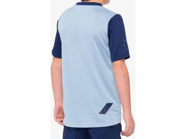 100% RIDECAMP Nuorten trikoo lyhythihainen light slate navy koko M (UUSI 2021)