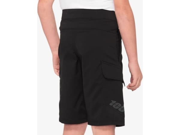 100% Szorty juniorskie 100% RIDECAMP Youth Shorts black roz. 24 (EUR 38) (NEW 2021)