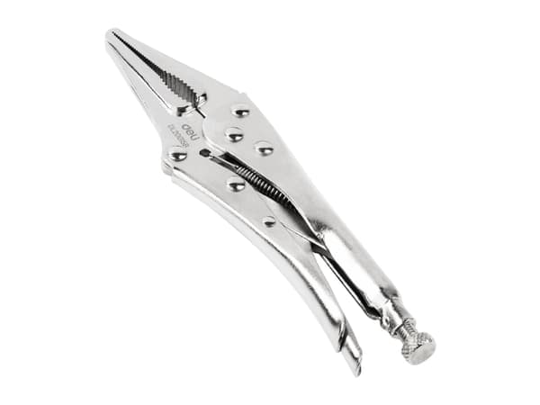 Deli Tools EDL20015B, Låsetang, Kull stål, Kromfarget