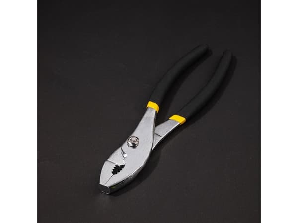 Deli Tools EDL25510, Slip-joint-tång, kolstål, svart, gul