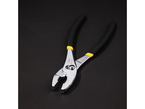 Deli Tools EDL25510, Slip-joint-tång, kolstål, svart, gul