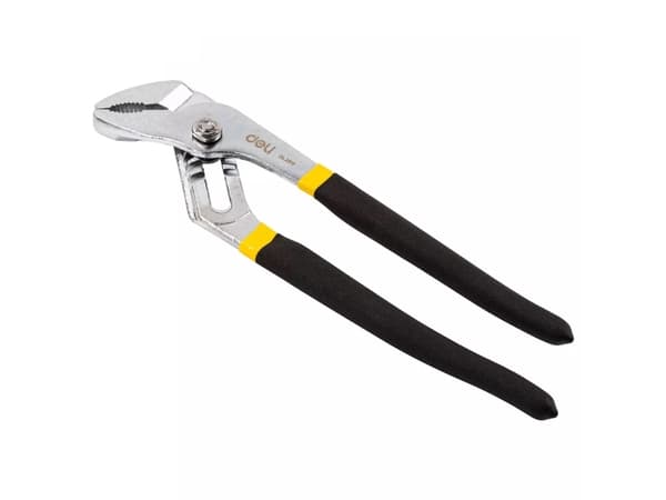 Deli Tools EDL2610, Sifontang, 5,5 cm, Kull stål, Sort, Gult