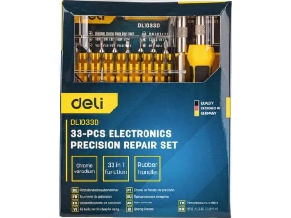 Deli Tools EDL1033D 33 tarkkuusruuvimeisseliä