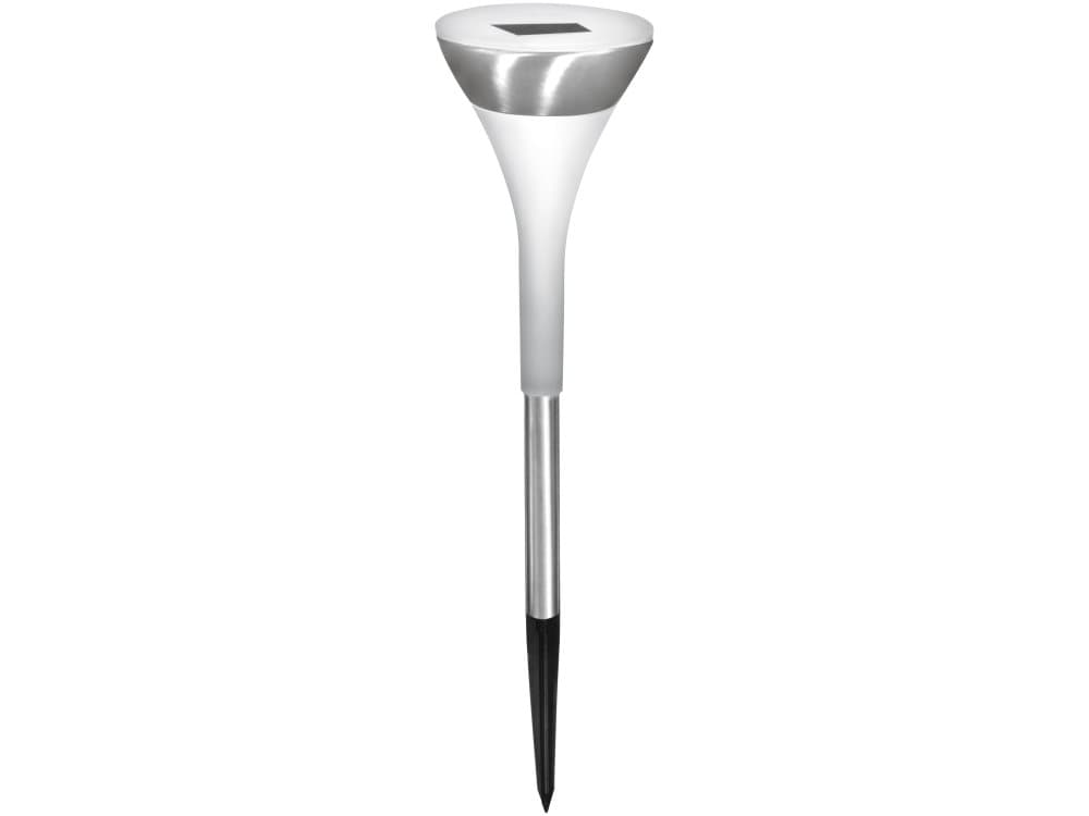 Activejet AJE-ARONIA, Markbelysning utomhus, Svart, Silver, Vit, Plast, IP44, Trädgård, Gräsmatta, Trädgårdsgång, Skymningssensor