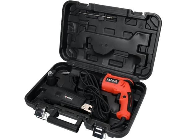 Yato YT-82071, Elektrisk skrutrekker, Pistolhåndtak, 1/4", Sort, Rød, IPX0, 5500 RPM