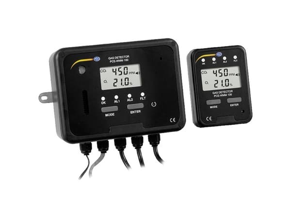PCE Instruments Kuldioxid-måleapparat Kalibreret Fabriksstandard