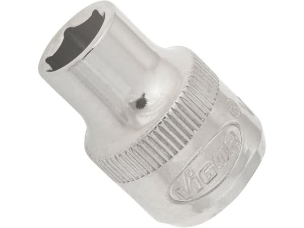 Vigor V2276N, Slaghylsa, Silver, 1 huvuden, 3/8", Metriska/brittiska, 10 mm