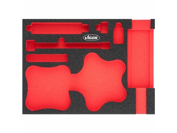 Vigor V4904-L, Skillesett, Sort, Rød, Skum, Vigor V4904, V5168, 282 mm, 393 mm