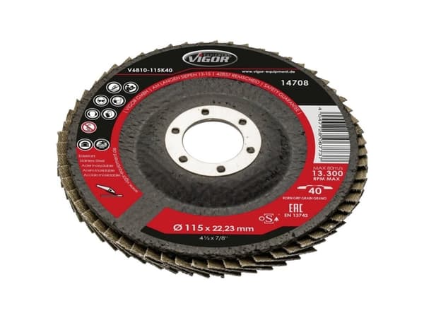 Vigor V6810-115K80 V6810-115K80 Lamelslibeskive Diameter 115 mm 1 stk.