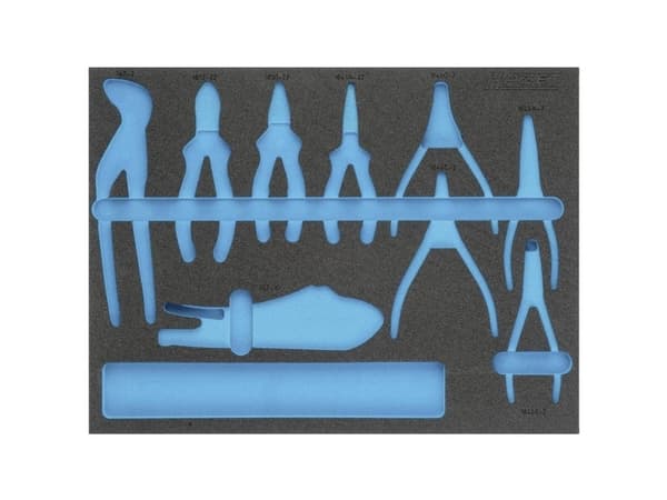 Hazet 163-370L 163-370L Skumplastindlæg (L x B) 519 mm x 392 mm