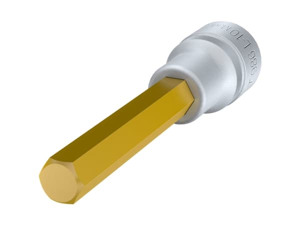 HAZET 986L-10, Stikkontakt, 1/2", Metrisk, 1 hoder, 12.5 mm, Titan