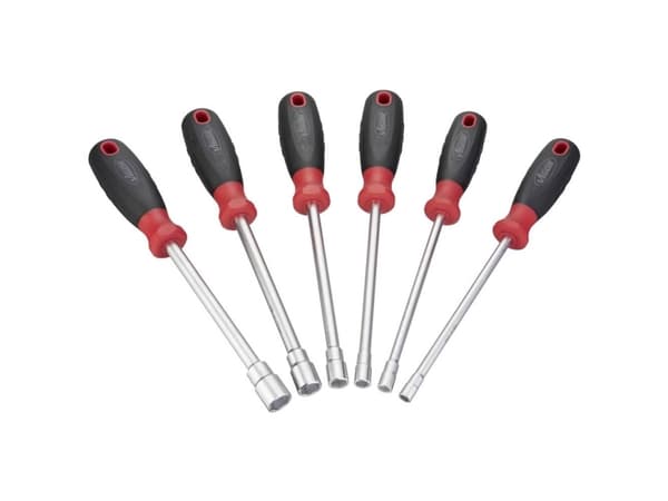 Vigor V4199, Sort, Rød, 6 stykker, 6,7,8,10,12,13 mm