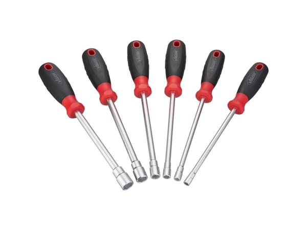 Vigor V4199, Sort, Rød, 6 stykker, 6,7,8,10,12,13 mm